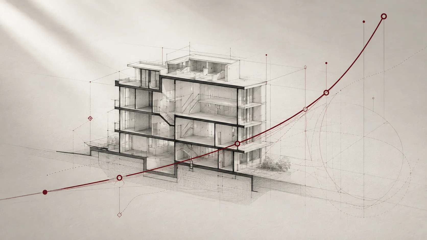 Curva di rendimento e analisi di sensibilità di un'operazione immobiliare